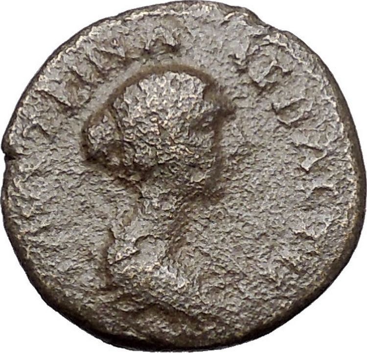 Faustina II wife of Marcus Aurelius Pautalia Ancient Roman Coin Salus i48534