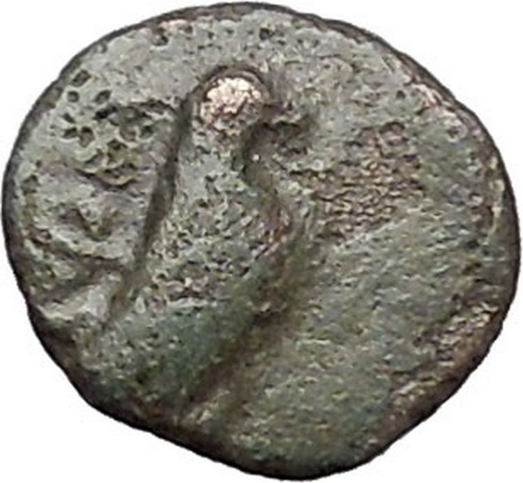 Kyme in Aeolis 350BC EAGLE & VASE on Authentic Ancient Greek Coin i48612