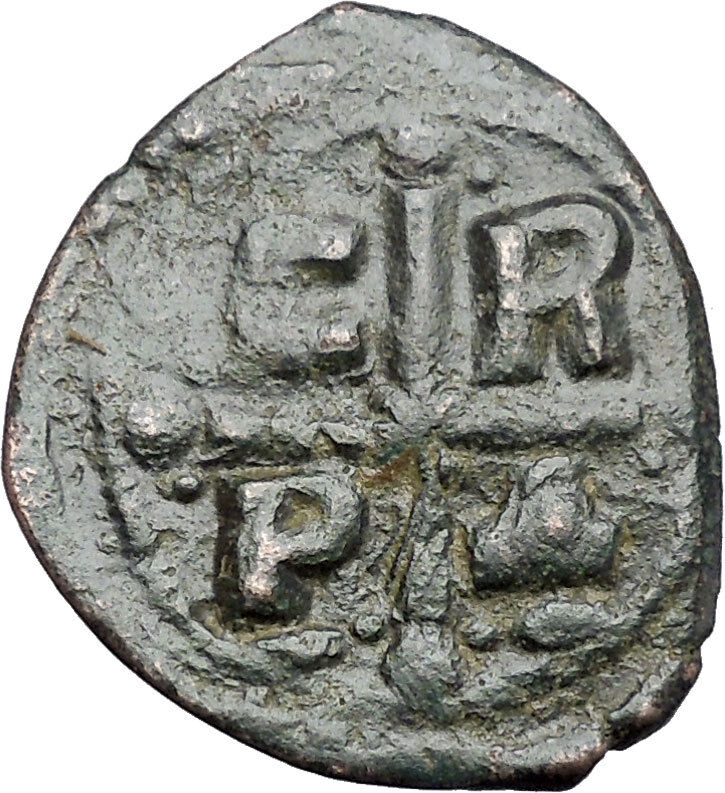 JESUS CHRIST Ancient 1068AD Christian Byzantine Romanus IV Follis Coin i48620