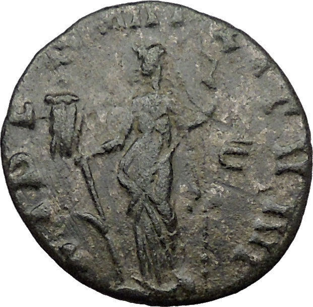 Claudius II Gothicus 268AD Ancient Roman Coin Fides Trust w Vexillum i31621