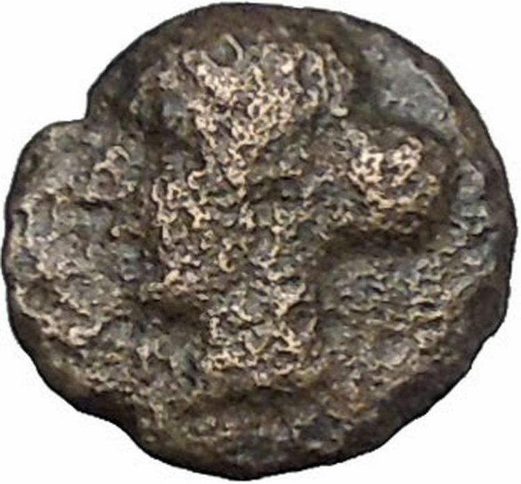 Boione in Aiolis 300BC Rare Authentic Ancient Greek Coin Female BULL i49033