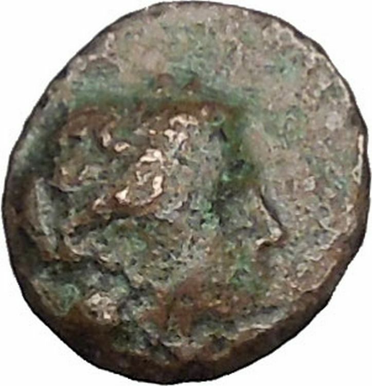 Boione in Aiolis 300BC Authentic Ancient Greek Coin Female BULL i49042