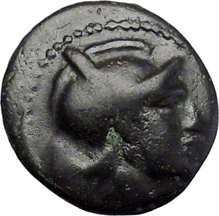 SKOTUSSA in THESSALY 300BC Ares Horse Authentic Ancient Greek Coin i49475