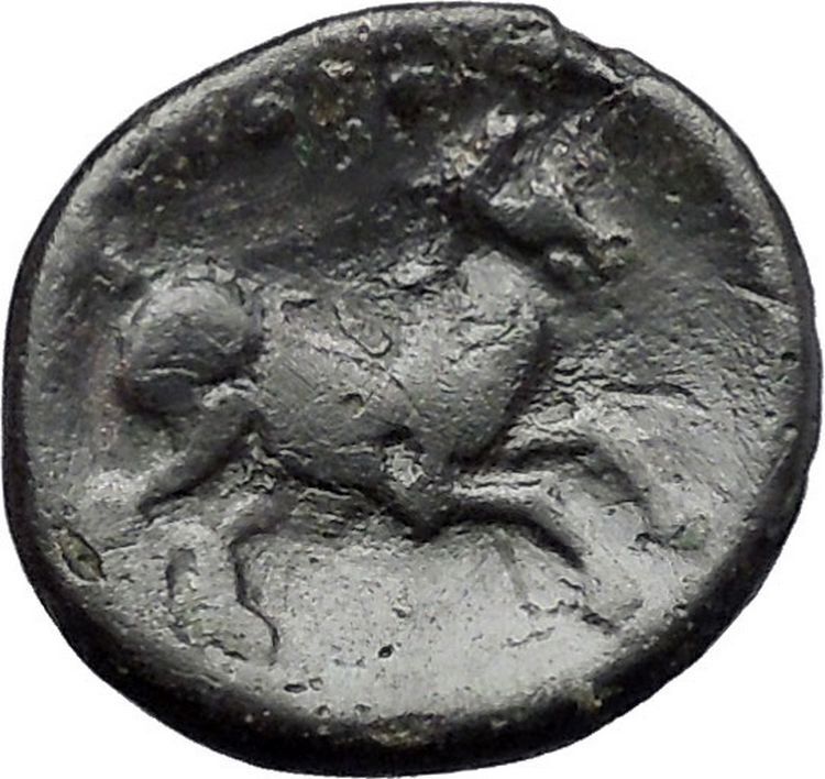 SKOTUSSA in THESSALY 300BC Ares Horse Authentic Ancient Greek Coin i49475