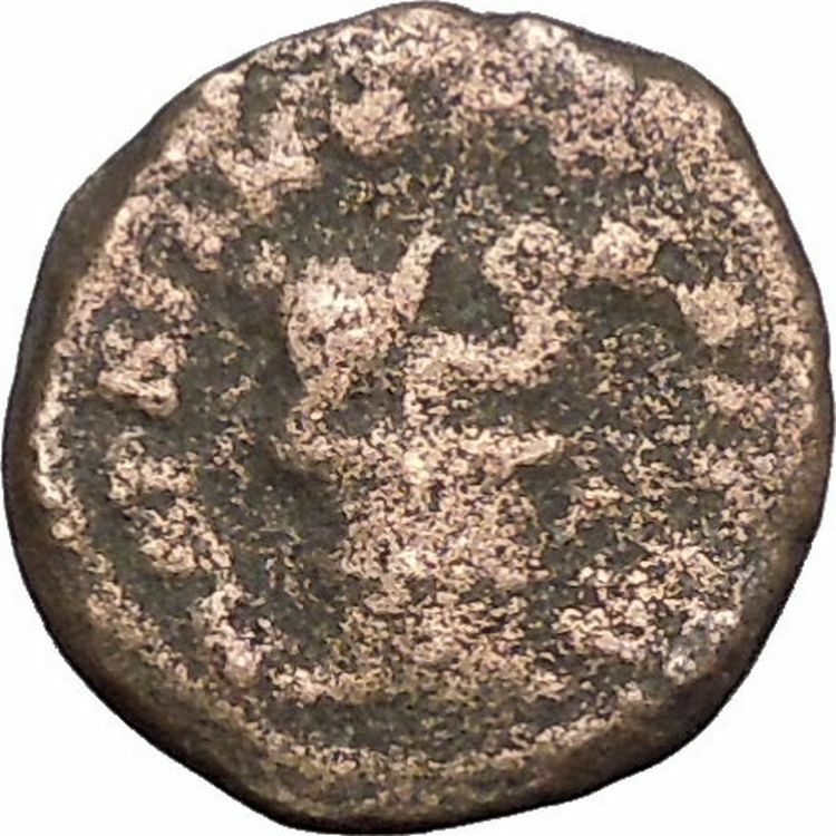 ELAGABALUS MARCIANOPOLIS Rare Ancient Roman Coin Serpent in cista mystic i49395