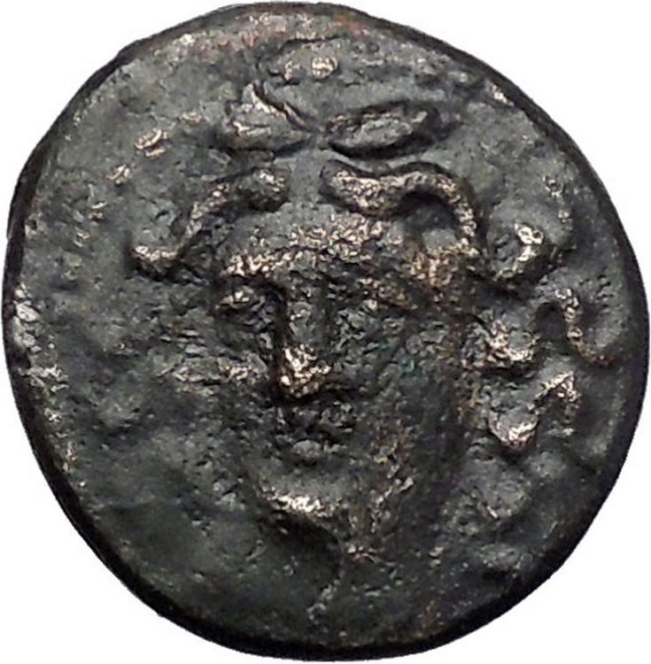 LARISSA in THESSALY 350BC NYMPH & HORSEMAN Authentic Ancient Greek Coin i49151