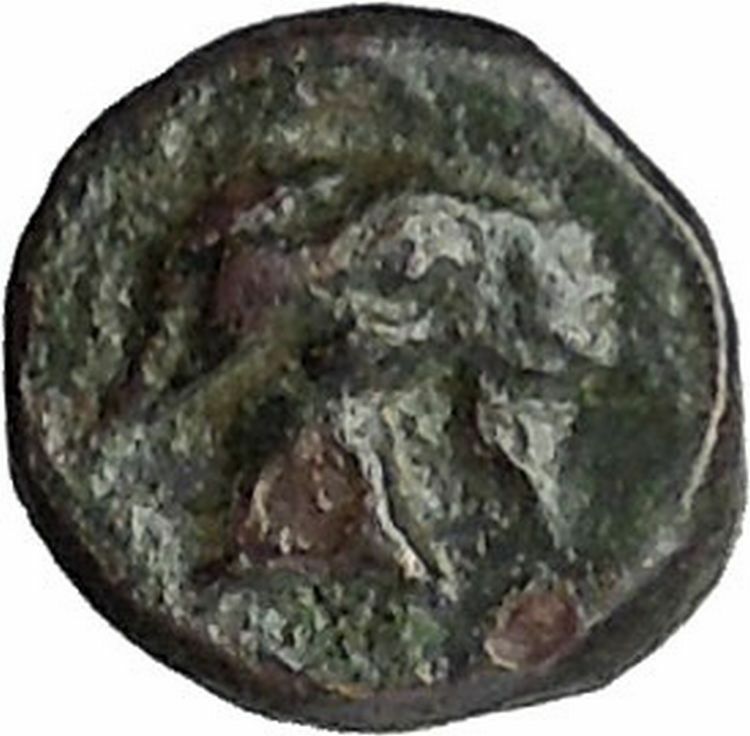 Aigai in AIOLIS 300BC APOLLO GOAT Authentic Original Ancient Greek Coin i49513