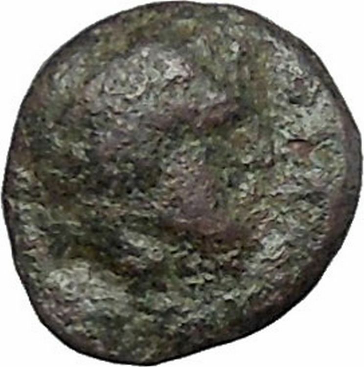 Aigai in AIOLIS 300BC APOLLO GOAT Authentic Original Ancient Greek Coin i49513