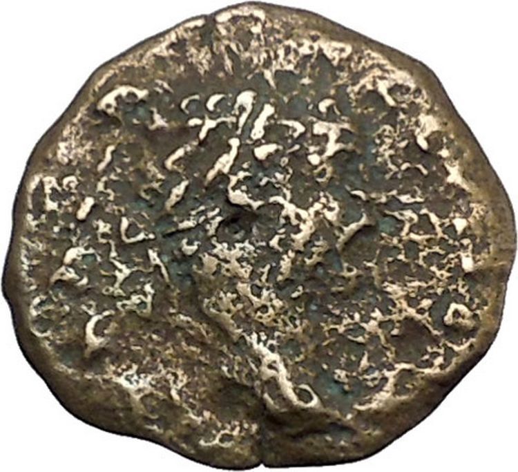 SEPTIMIUS SEVERUS Rare Ancient Roman Coin Olympic-style games prize urn i49436