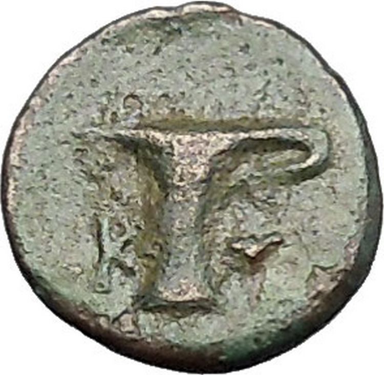 Kyme in Aeolis 350BC EAGLE & VASE on Authentic Ancient Greek Coin i49490