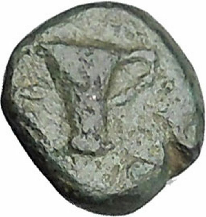 Kyme in Aeolis 350BC EAGLE & VASE on Authentic Ancient Greek Coin i49521