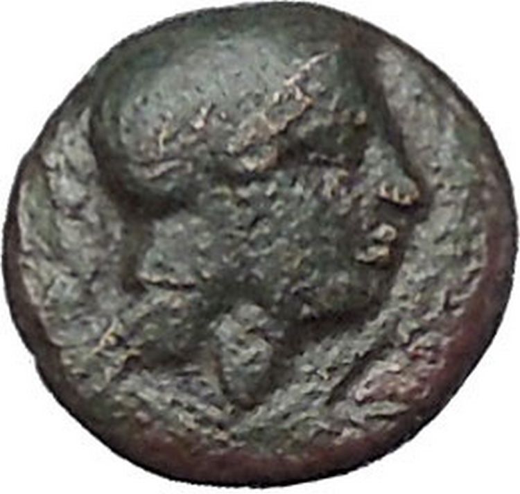 Neonteichos in Aeolis 200BC Ancient Greek Coin Athena Minerva Magic OWL i49655