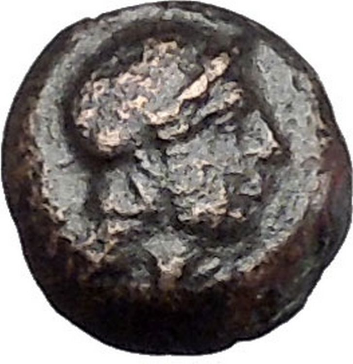 Neonteichos in Aeolis 200BC Ancient Greek Coin Athena Minerva Magic OWL i49642