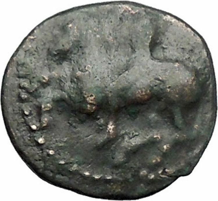 PELINNA in THESSALY 425BC Horseman Manto Authentic Ancient Greek Coin i49348