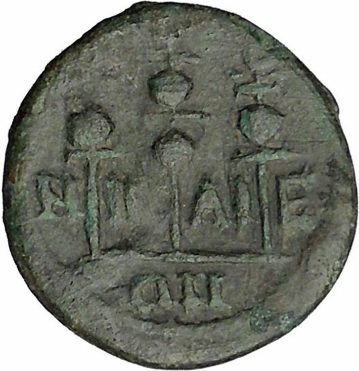 SEVERUS ALEXANDER Nicaea Bithynia LEGIONARY STANDARDS Ancient Roman Coin i48721