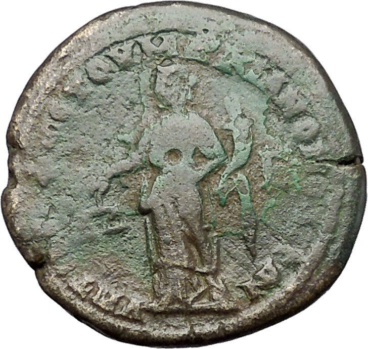 SEVERUS ALEXANDER & JULIA MAESA 222AD Marcianopolis Nemesis Roman Coin i48713