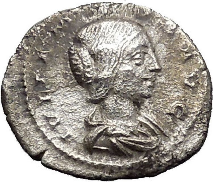 Julia Maesa Elagbalus Grandmother Silver Ancient Roman Coin Pudicitia i50624