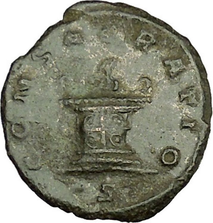 Claudius II Gothicus Ancient Roman Coin Deification issue Flaming Altar i39981