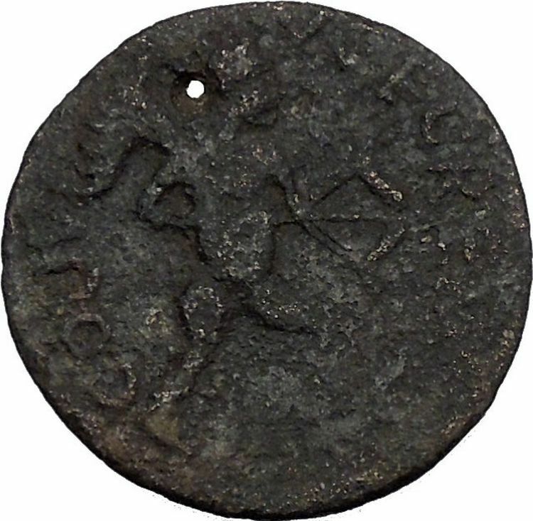 TREBONIANUS GALLUS 251AD Pisidia Cremna APOLLO w BOW Ancient Roman Coin i50261