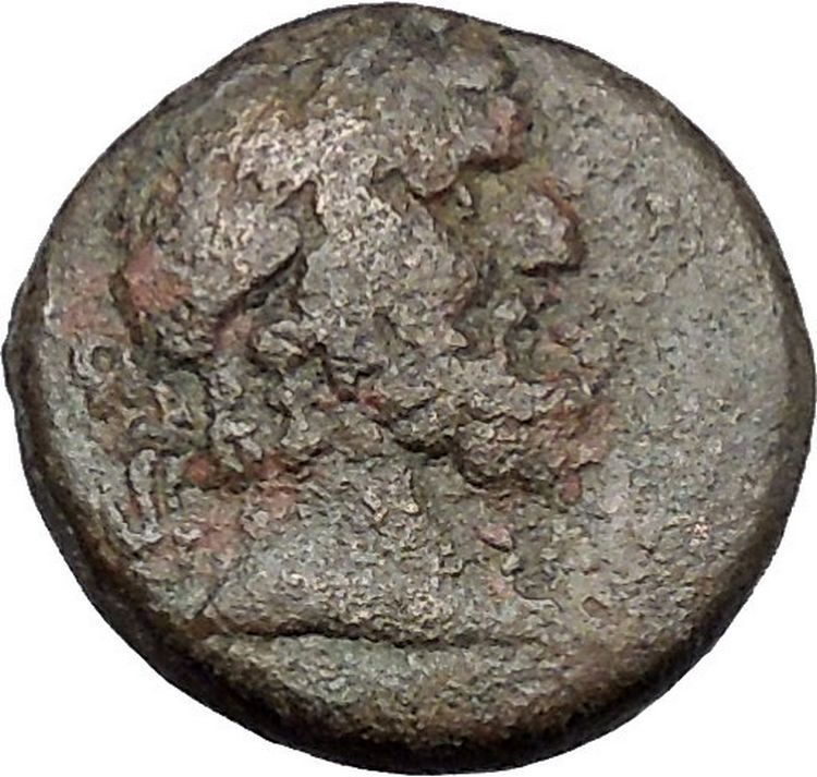 BLAUNDOS in LYDIA 2-1CenBC Zeus Hermes Authentic Ancient Greek Coin i50328