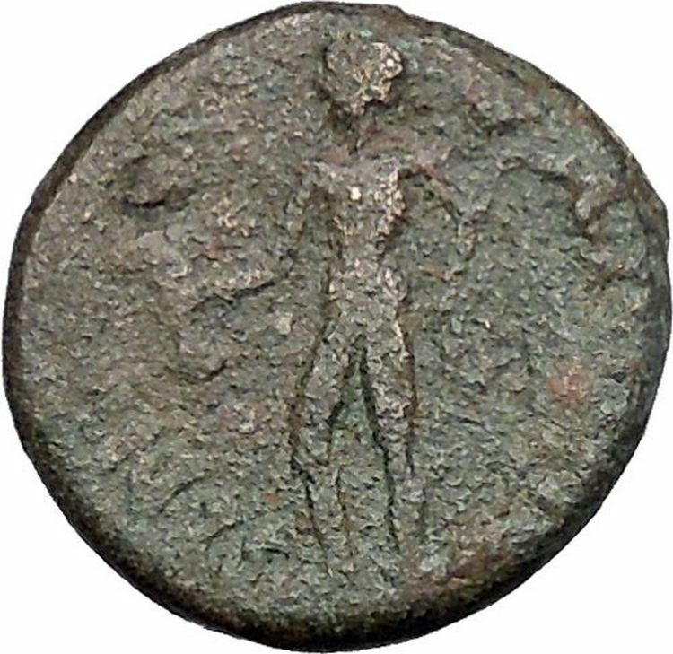 BLAUNDOS in LYDIA 2-1CenBC Zeus Hermes Authentic Ancient Greek Coin i50328