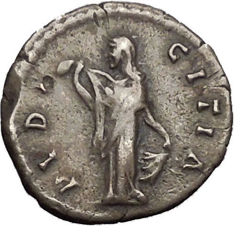 Faustina II Marcus Aurelius wife Silver Ancient Roman Coin Sexual virtue i52133