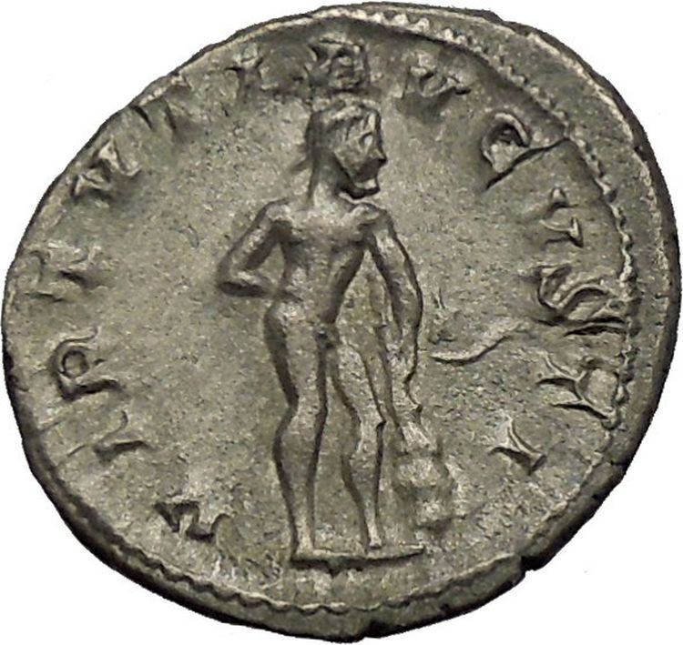 GORDIAN III 241AD Ancient Silver Roman Coin Hero "Farnese" Hercules i52288