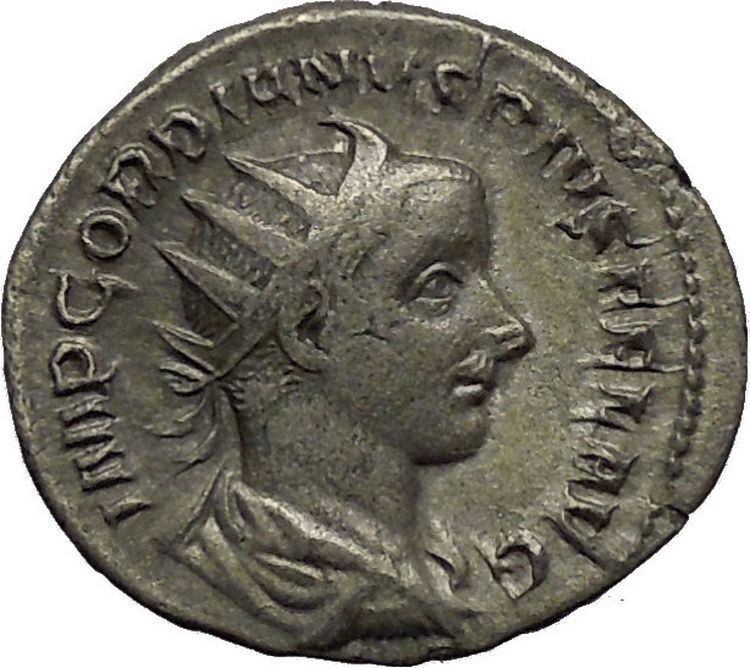 GORDIAN III 241AD Ancient Silver Roman Coin Hero "Farnese" Hercules i52288