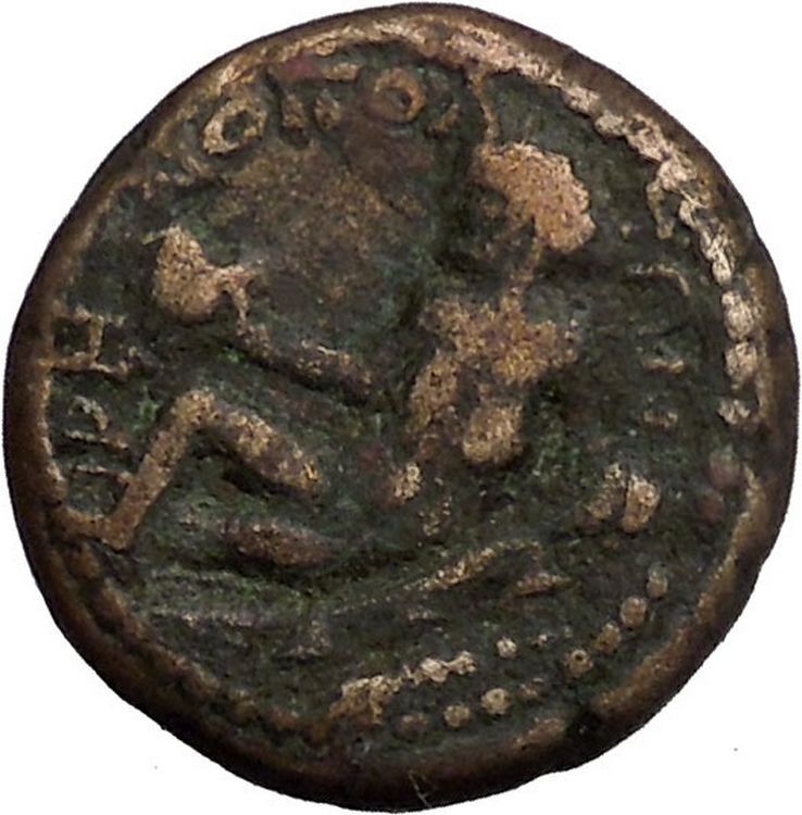 Irenopolis Cilicia 170AD Marcus Aurelius Time Kronos Hercules Greek Coin i52347