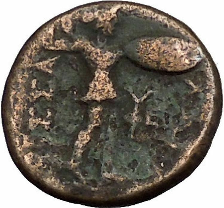 LARISSA in THESSSALY under THESSALIAN LEAGUE 200BC Zeus Athena Greek Coin i50854