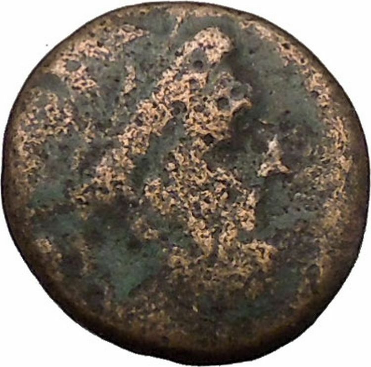 LARISSA in THESSSALY under THESSALIAN LEAGUE 200BC Zeus Athena Greek Coin i50854