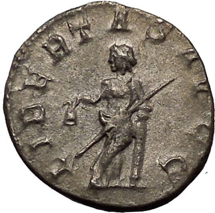 TREBONIANUS GALLUS 251AD Rare Silver Ancient Roman Coin Liberty Cult i52329