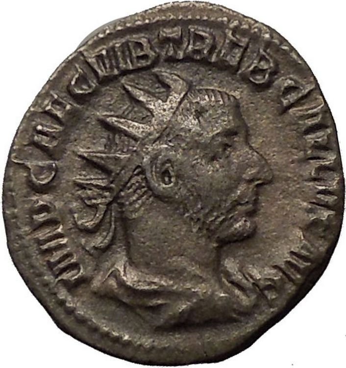 TREBONIANUS GALLUS 251AD Rare Silver Ancient Roman Coin Liberty Cult i52329