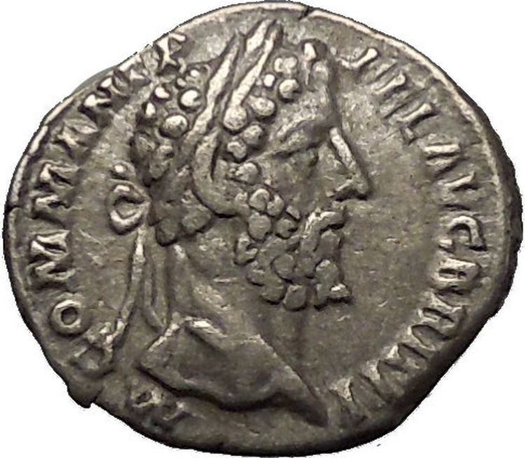 COMMODUS Son of Marcus Aurelius Silver Ancient Roman Coin Minerva Athena i52311