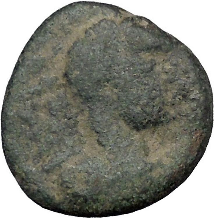 Elagabalus 218AD Neapolis in Judaea Mount Gerizim Temple Roman Coin Rare i50340