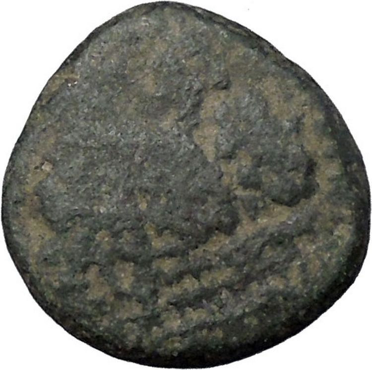 Elagabalus 218AD Neapolis in Judaea Mount Gerizim Temple Roman Coin Rare i50340