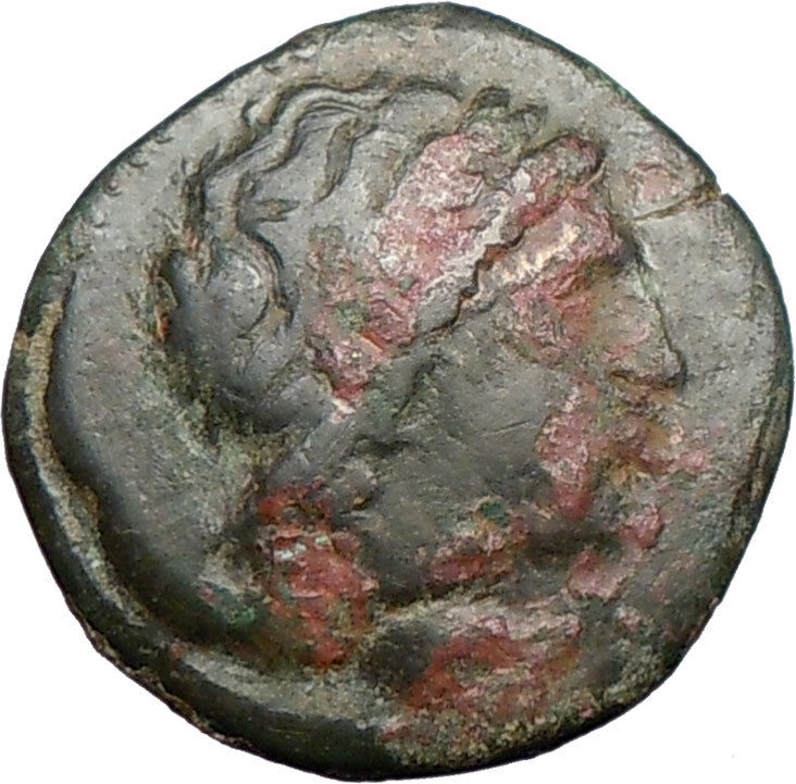 SYRACUSE Sicily 288BC King Hiketas Zeus & Eagle Ancient Greek Coin i27056