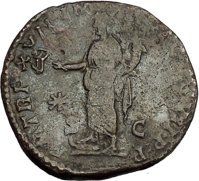 COMMODUS 183AD Sestertius Big Ancient Roman Coin Felicitas Good luck Cult i53022