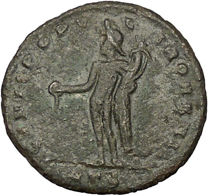 Severus II as Caesar 305AD Big RARE Ancient Roman Coin Genius Wealth i53319