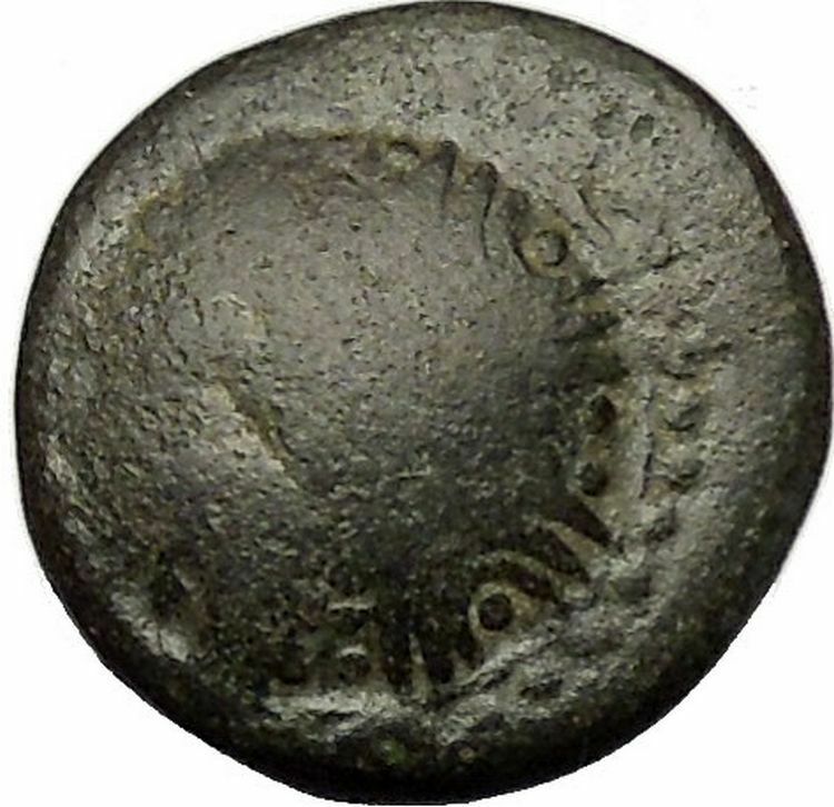 PHILADELPHIA in LYDIA 2-1stCenBC Macedonia Shield Thunderbolt Greek Coin i51981