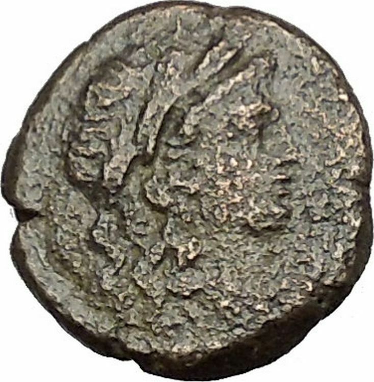 ELAIA in AEOLIS 2-1CenBC Demeter Torch Authentic Ancient Greek Coin i51990