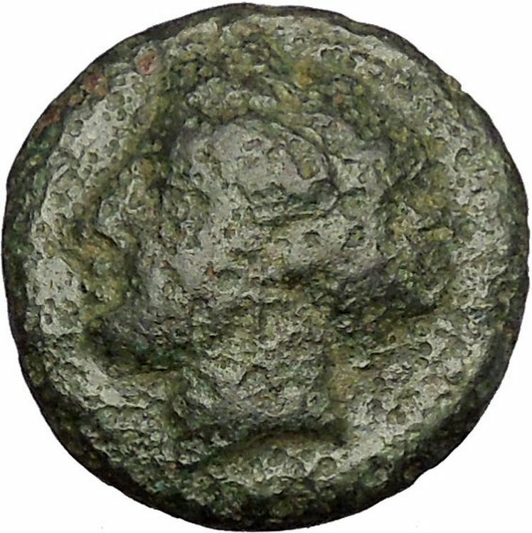 KARDIA in THRACE 350BC Persephone Lion Authentic Ancient Greek Coin RARE i52587