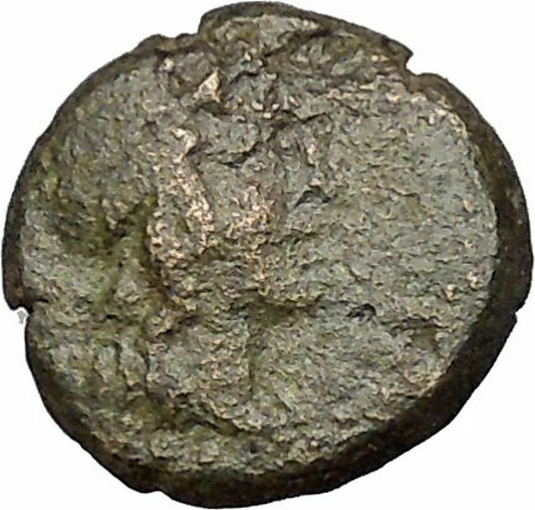 ELAIA in AEOLIS 2-1CenBC Demeter Torch Authentic Ancient Greek Coin i51991