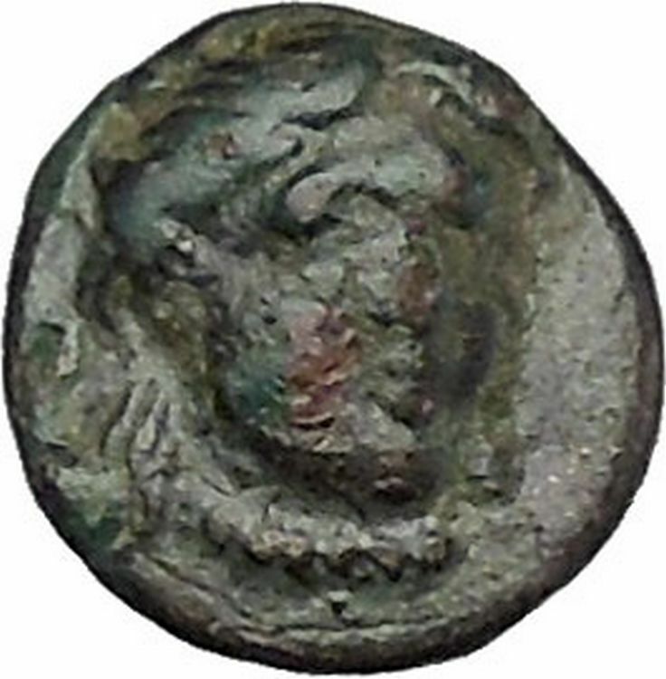 LARISSA PHRIKONIS in AEOLIS 400BC River-god Apollo Ancient Greek Coin i50528