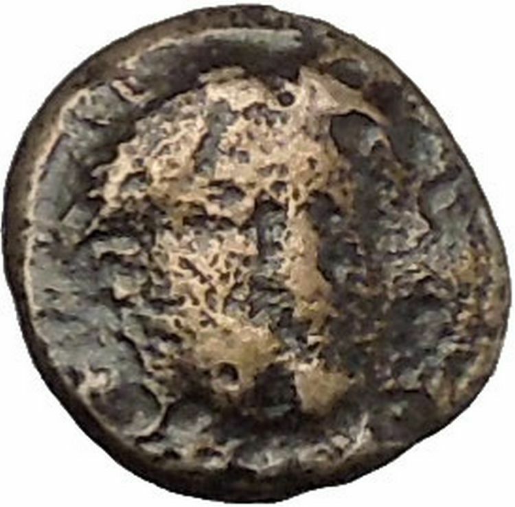 LARISSA PHRIKONIS in AEOLIS 400BC River-god Apollo Ancient Greek Coin i50530