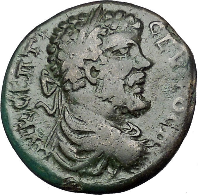 SEPTIMIUS SEVERUS 193AD Marcianopolis Tyche Luck Ancient Roman Coin i50897