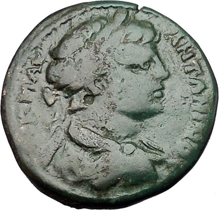 CARACALLA with GLOBE 198AD Nicopolis ad Istrum Ancient Roman Coin i50888