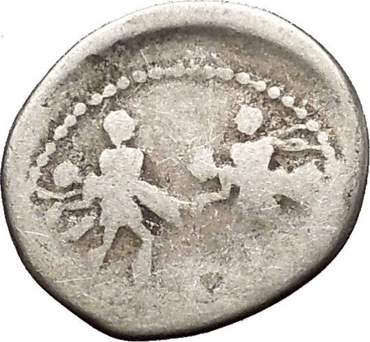 Roman Republic 89BC Abduction of the Sabine Women King Tatius Silver Coin i52458