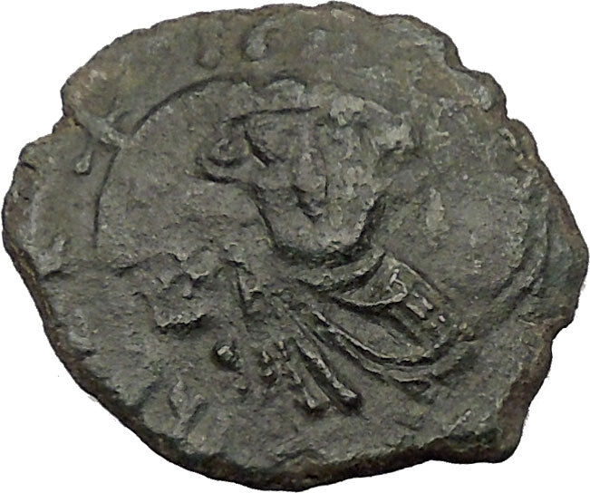 CONSTANS II 641AD Follis Syracuse Sicily Ancient Medieval Byzantine Coin i51394