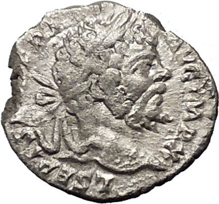 SEPTIMIUS SEVERUS 198AD Silver Rare Ancient Roman Coin PAX Peace Cult i50963